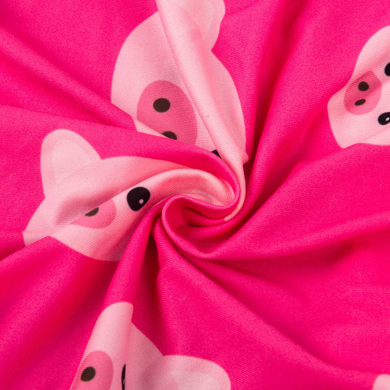 CuteBone Big Dog Clothes Pitbull Golden Retriever Post Surgery Suit Stretchy Calming Anxiety Pet Pajamas Shirts Shedding Suits Onesie for Medium/Large Sized Dogs Labrador Bully ZP01L Large Snap=A02-Pink pig - PawsPlanet Australia