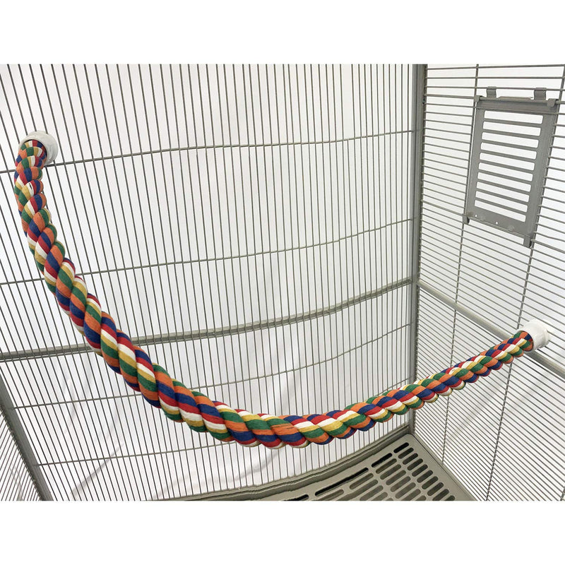 34 Inch Flex Rope (Large) - Bendable Fun Climbing Perch Cage Accessory Toy - Sugar Gliders, Squirrels, Degus, Marmosets, Monkeys, Parrots, Birds, Rats & Other Small Animals Large - PawsPlanet Australia