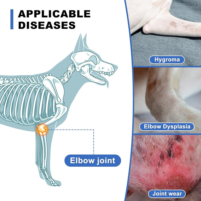 Dog Elbow Braces for Offers Elbow Support and Protection, Brace for Elbow Arthritis, Hygroma, Dysplasia, Shoulder Dislocation, Elbow Wound Healing, et - (Left Leg,M) Left Leg Medium - PawsPlanet Australia