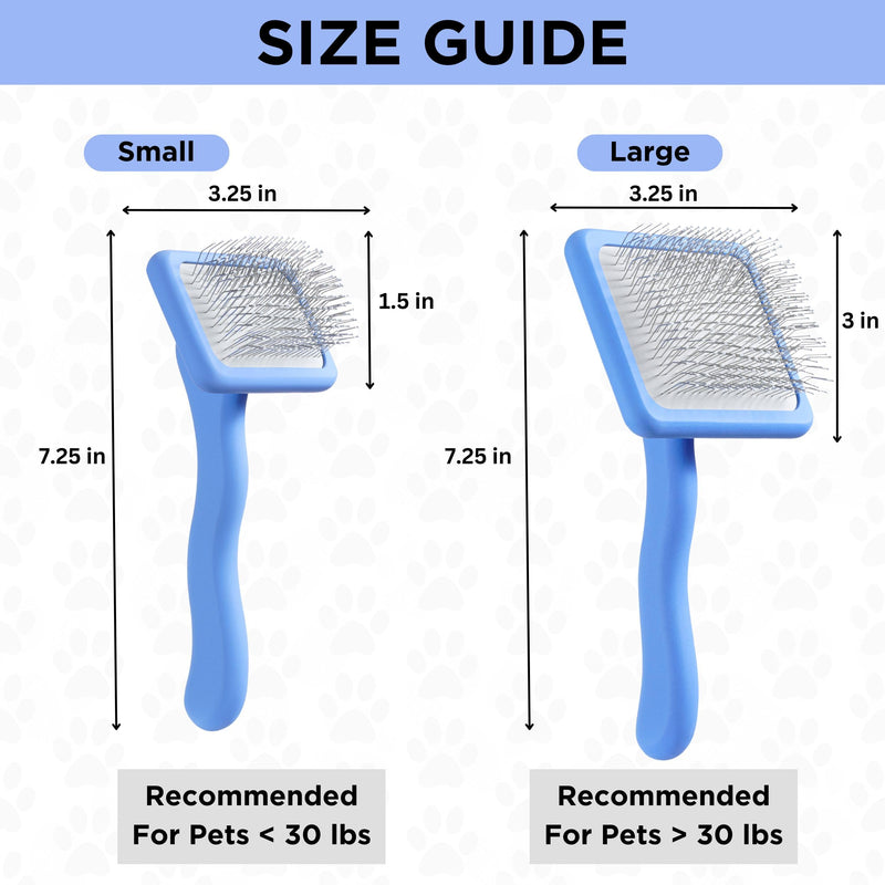 We Love Doodles Slicker Brush With Non Scratching Pins - Dog Brush with Coated Pins, Slicker Brush for Dogs Dematting, Grooming Brushes for Short Haired & Long Haired, Poodle & Goldendoodle (Small) Medium - PawsPlanet Australia