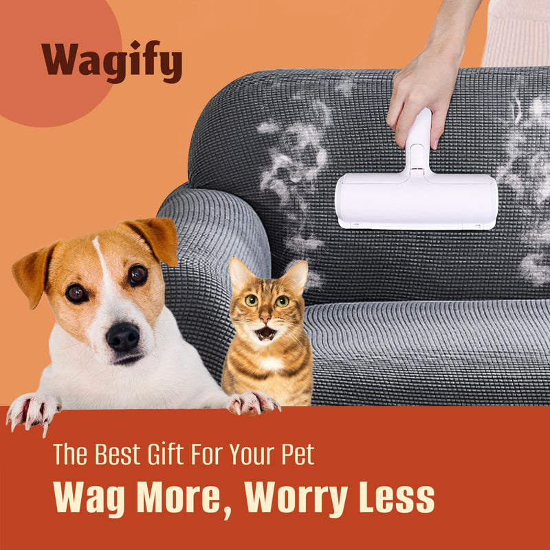 Pet Hair Removal Roller - Reusable Cat and Dog Fur Remover Lint Roller for Carpet, Couch, Furniture, Car Seat, Bedding and Clothing - Portable and Multi-Surface Pet Hair Removal Tool - PawsPlanet Australia