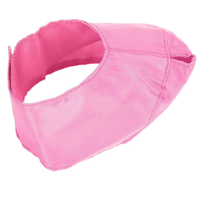 Sonew Cat Muzzle Cover, Breathable Nylon Pet Face Cover for Bathing and Grooming Supplies in Blue and Blue (L) Blue+Pink L