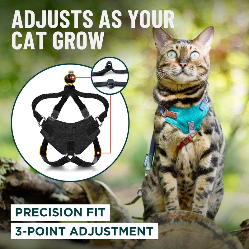 Houdini™ Escape Proof Cat Harness and Leash Set by OutdoorBengal – Red, Medium Cat Harness for Walking M/L - PawsPlanet Australia