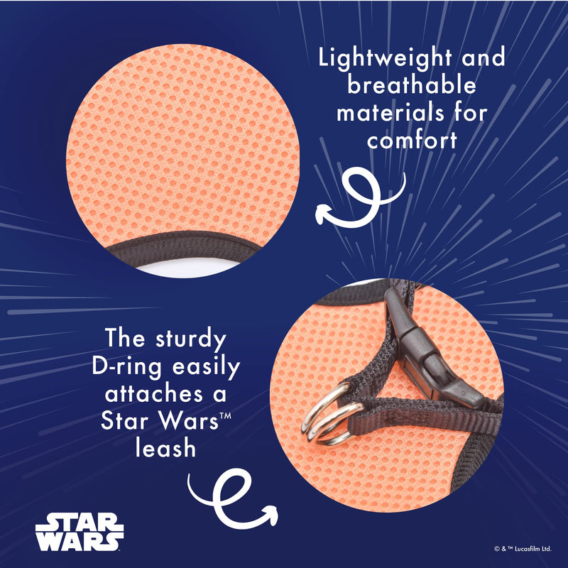 STAR WARS for Pets The Mandalorian: Mandalorian Dog Harness | D Ring Pet Harness for Medium Dogs - PawsPlanet Australia