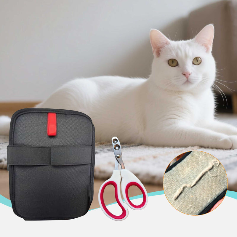 2-in-1 Pet Nail Cat Dog Clpipper Kit, Electrostatic Gloves & Nail Clipper Grooming Set for Dogs & Cats -Removes Hair from Furniture, Car Seats, Carpets & Curtains. - PawsPlanet Australia