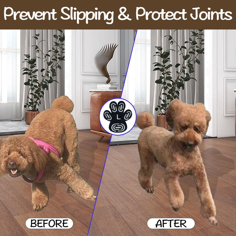 Dog Paw Portector XXL, Anti-Slip for Senior Dogs, Traction Control Paw Stickers for Old Dogs with Strong Traction, Keeps Dogs from Slipping On Hardwood Floors, Hot Pavement 5Sets20Pcs (XXL) XXL-2.5''×2.8'' - PawsPlanet Australia