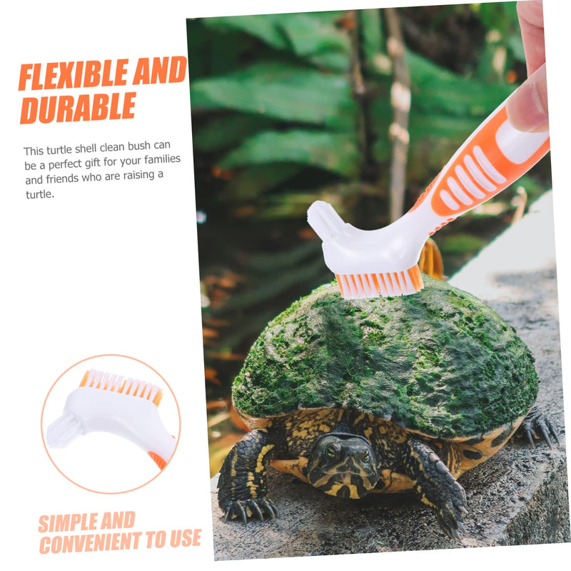 Turtle Shell Cleaning Brush - Aquatic Tortoise Shell Mud with Soft Nylon Bristles, 2-in-1 Design for Large and Small Areas, Promotes Pet Health - PawsPlanet Australia