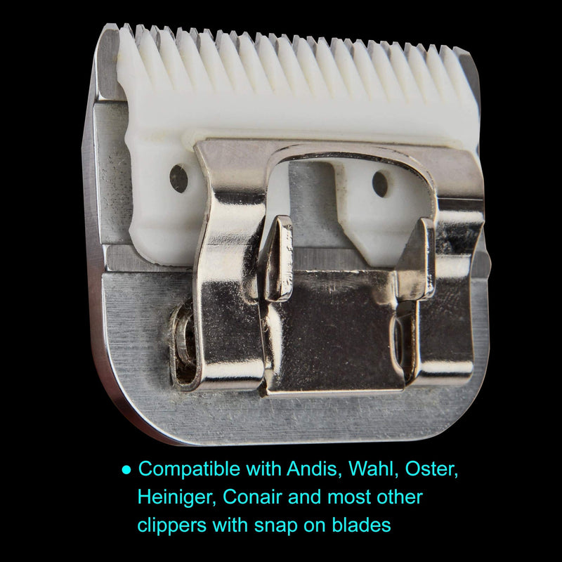 Detachable Ceramic Blade - Size 7F Blade 1/8", Made of High-Tech Ceramic Materials, Compatible with Most Andis, Oster, Wahl A5 Clippers - PawsPlanet Australia