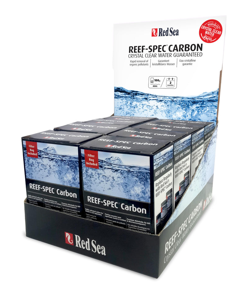 Red Sea Reef SPEC Aquarium Carbon 100 gm Box | Highly Activated Charcoal for Aquariums and Fish Tanks Freshwater Saltwater Marine