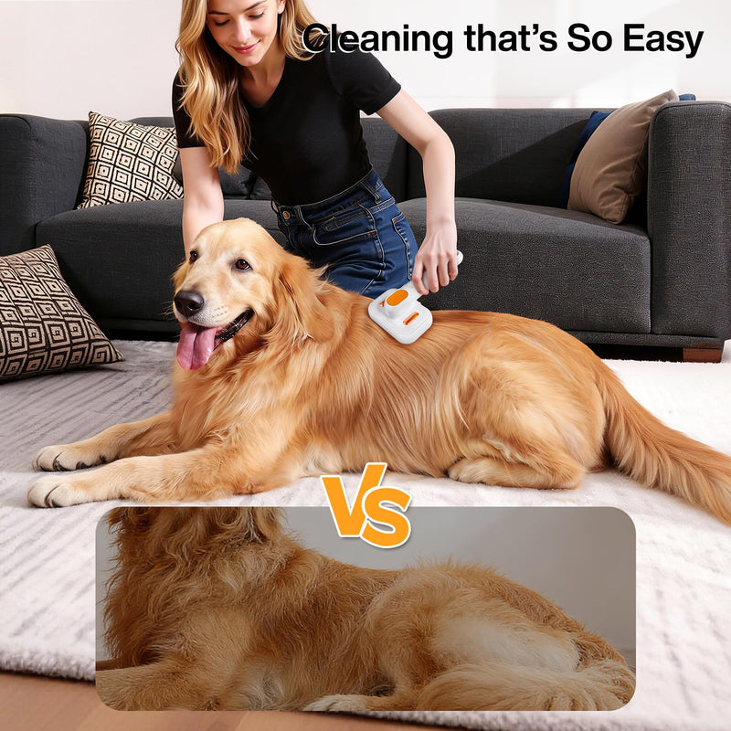 Dog Brush for Shedding & Cat Brush for Indoor Cats: 3-in-1 Cool Mist & Spray Groomer for Detangling, Deshedding & Bath - Anti-Static, Self-Cleaning for Long/Short Haired Pets - PawsPlanet Australia