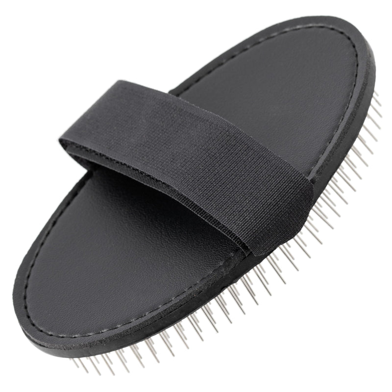 Groom Professional Dog Brush - Terrier Palm Pad Dog Grooming Brush for Dematting - Perfect for Wooly & Wired Coats - Flexible Palm Pad with Stainless Steel Pins - Length 13cm - PawsPlanet Australia