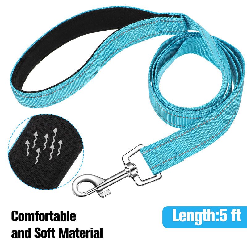 Amylove 12 Pack Dog Leash Bulk, Double Sided Reflective, Nylon Leashes with Padded Handle for Small, Medium, and Large Dogs, 5 Feet Long, Puppy Leashes for Walking and Training - PawsPlanet Australia