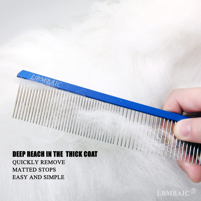 Slicker Brush For Dogs Fluffy and Shedding with 7.5inches Wide Grooming Metal Comb - PawsPlanet Australia
