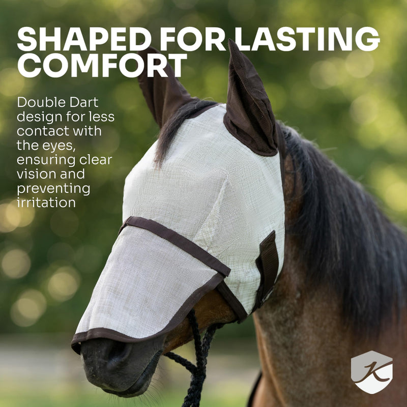 Kensington Fly Mask w/Web & Nose Size: X.Large Color: 2017-Lavender Mint 2017 - Lavender Mint XL (Large Horse)