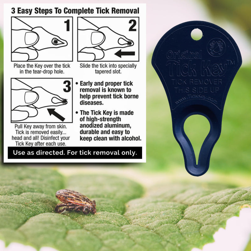 The Original Tick Key - Tick Detaching Device - Portable, Safe and Highly Effective Tick Detaching Tool 3 Pack (Assorted) Random Assorted - PawsPlanet Australia