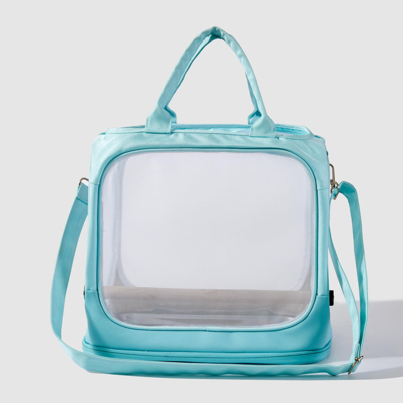 Fosrion Foldable Bird Travel Carrier with Perch and Tray - Portable Mesh Cage for Parrots and Small Birds - PawsPlanet Australia