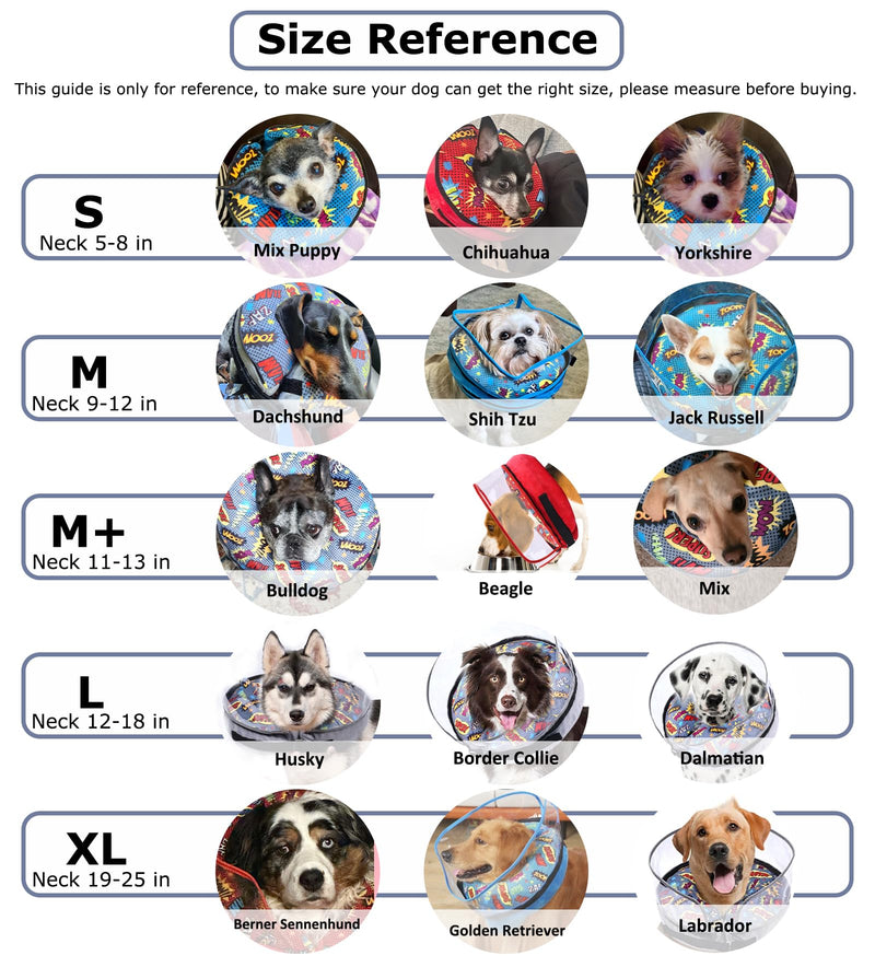 Crazy Felix Soft Inflatable Dog Cone Collar for Large Medium Small Dogs, Cone for Dogs After Surgery, Donut Recovery Cones to Stop Licking and Scratching, Elizabethan Collar with Baffle(Grey,L) L (Neck: 12-18 in) Grey - PawsPlanet Australia