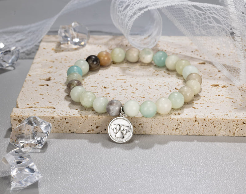 Rainbow Bridge Pet Bracelets Pet Memorial Gifts Loss of Pet Sympathy Gift Dog&Cat Pet Memorial Gifts Wing Palm Bracelet for Loss of Pet Gift - PawsPlanet Australia