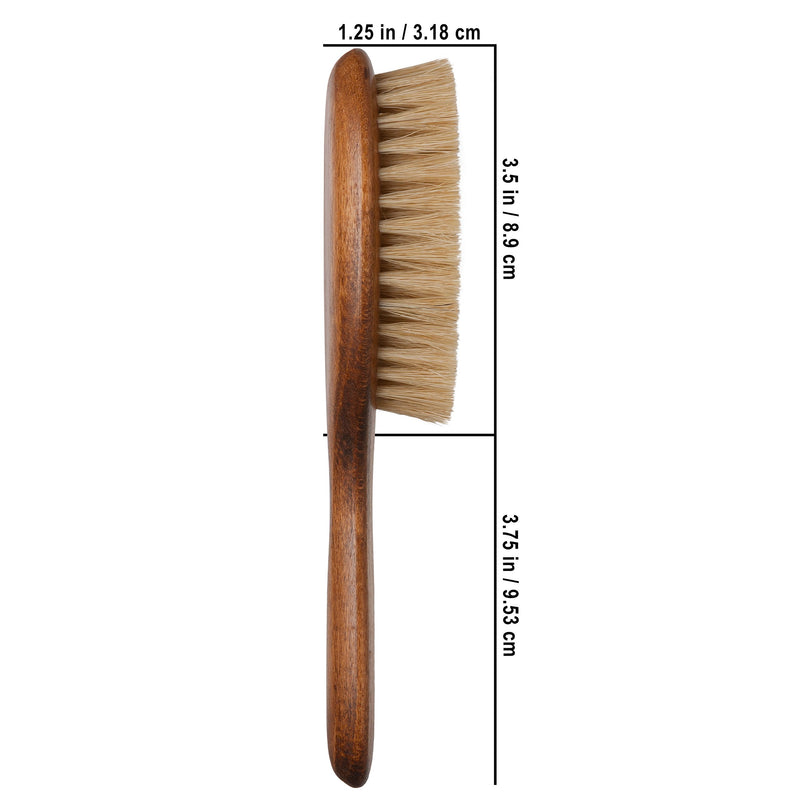 Redecker Natural Pig Bristle Cat Brush with Varnished Beechwood Handle, 7-1/4-Inches