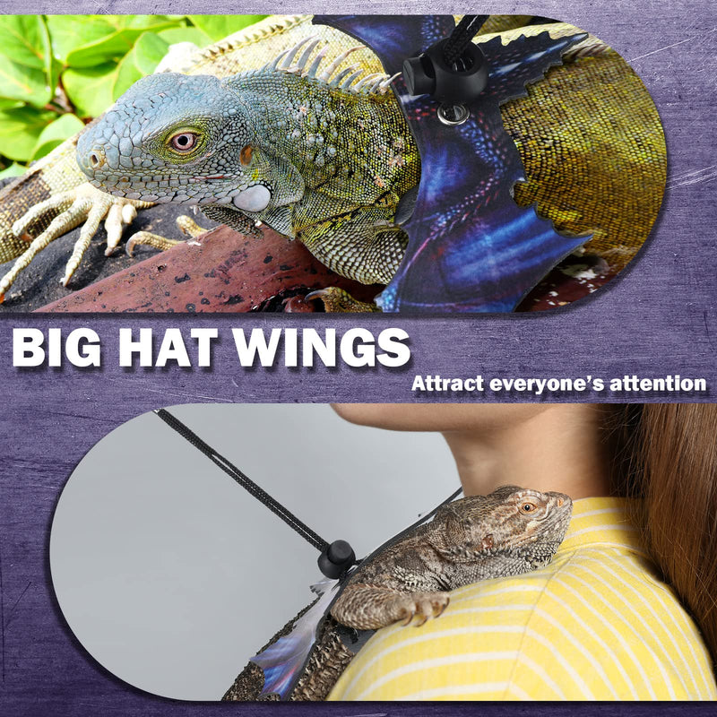 Bearded Dragon Lizard Leash Harness Removable Lizard Leash for Bearded Dragon Lizard Reptiles, Bearded Dragons Lizards Safety Outdoor Walking (S, M, L, 3 Pack) (Purple) Purple - PawsPlanet Australia