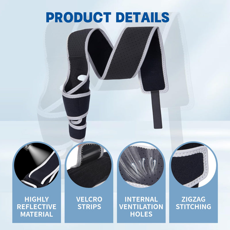 Knee Brace for Dogs,Adjustable Knee Brace for Torn ACL Hind Leg with Reflective Material,Keeps Joint Warm and Stabilizing Support,S.