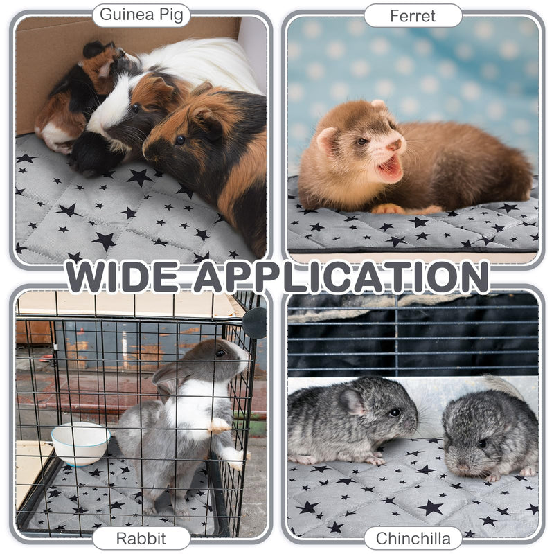 Namalu 4 Pack Self Warming Cat Bed Self Heating Cat Mat Star Pattern Soft Dog Crate Pad Thermal Pet Mat Anti Slip Kennel Dog Washable Warming Bed for Outdoor Indoor(18 x 24 Inch,Gray) 18 x 24 Inch Gray - PawsPlanet Australia