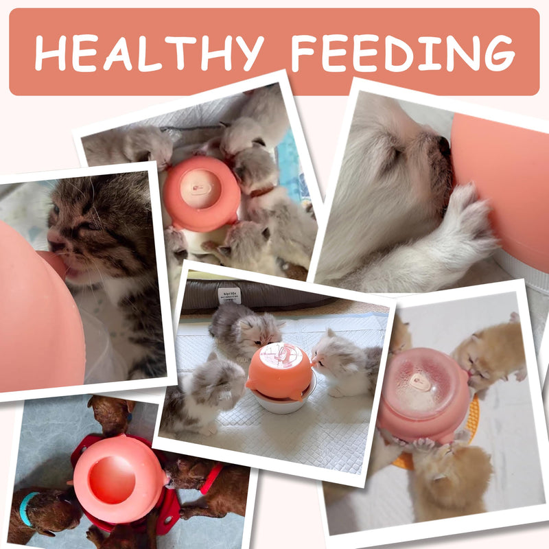 Puppy Feeder for Multiple Puppies, Pet Milk Feeder with Silicone Dog Nursing Station of 4, Puppy Milk Replacer for Puppies/Kittens - PawsPlanet Australia
