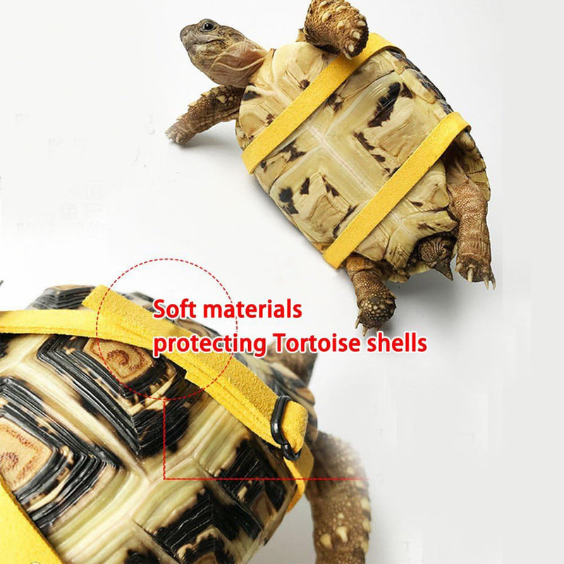 Pet Tortoise Turtle Leather Harness Small Pet Turtle Leash and Harness Pet Tortoise Leash Suitable for Tortoise Supplies Adjustable Control Leash (S,Blue) Blue S - PawsPlanet Australia