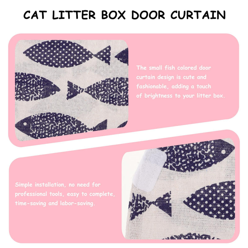 SEWACC Self-Cleaning Cat Litter Box Door Curtain for Automatic Cat Litter Boxes. Easy to Assemble Colorful Door Track for Automatic Cat Litter Boxes.