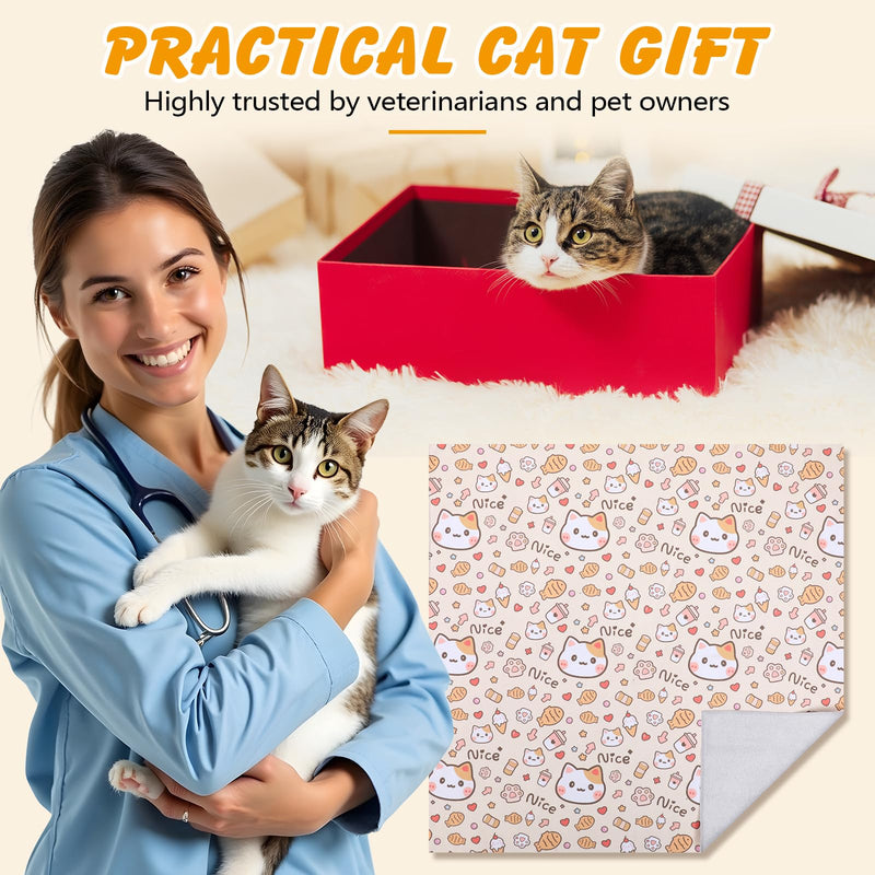 35.5 in Extra Large Cat Wrap for Cutting Nails, Self-Adhesive Cat Grooming Wrap Orange Anti-Escape Cat Restraint for Nail Clipping Cat Swaddle Wrap Cat Wrapping Cloth for Pet Cleaning and Beauty 35.5 inch - PawsPlanet Australia