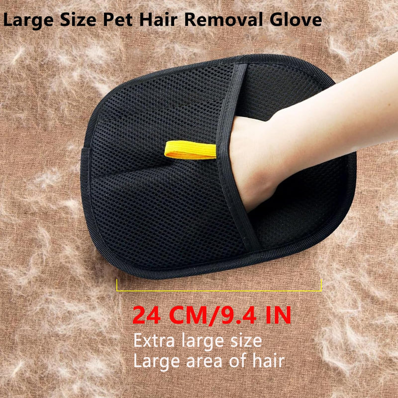 2pcs - Pet Hair Removel Glove for Cats & Dogs, Electrostatic Pet Hair Removal Gloves for Couch, Cat Grooming Gloves, Reusable Cat and Dog Hair Removel for Sofas, Furniture, Carpets and Curtains - PawsPlanet Australia