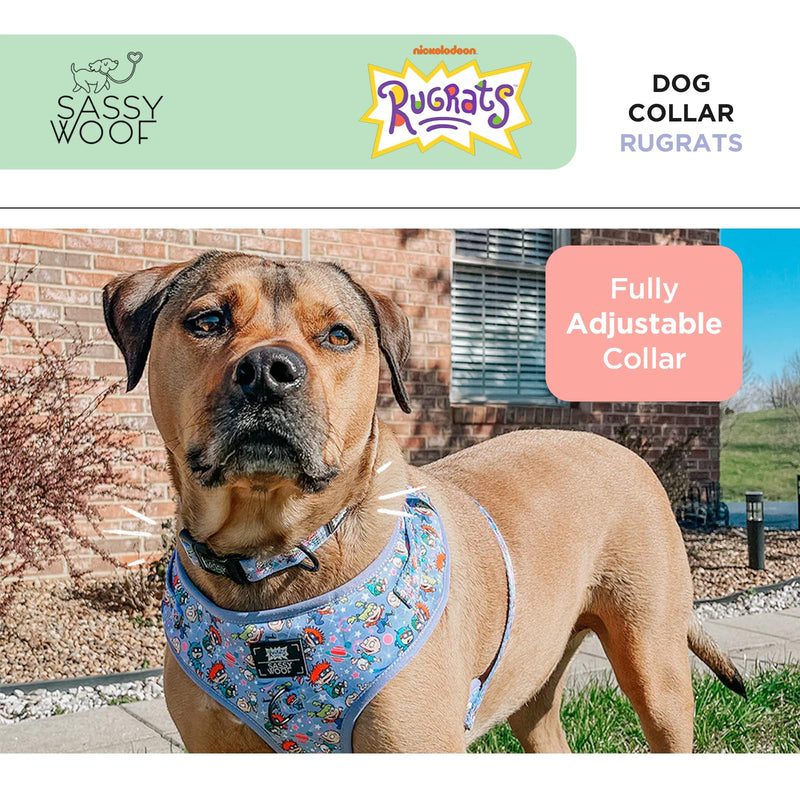 Sassy Woof Dog Collar Nickelodeon Rugrats™ - L, Adjustable, Durable, Comfortable and Stylish Pet Accessories for Large Dogs - Officially Licensed