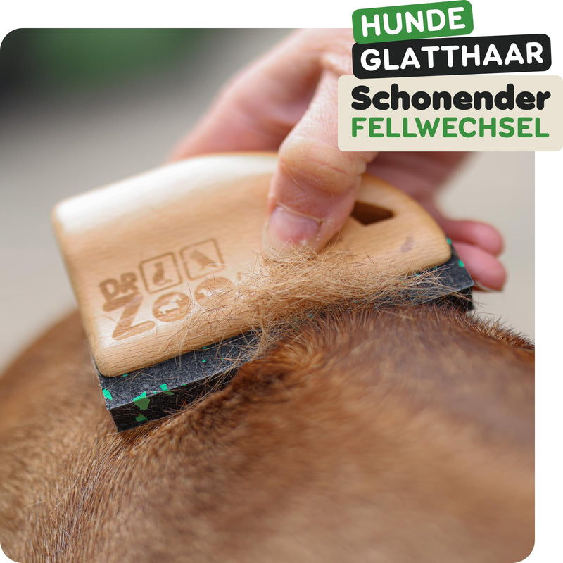 DR Zoo Noppi fur scraper for your horse or as a horse brush and accessories (wood, S - for small dogs and cats)