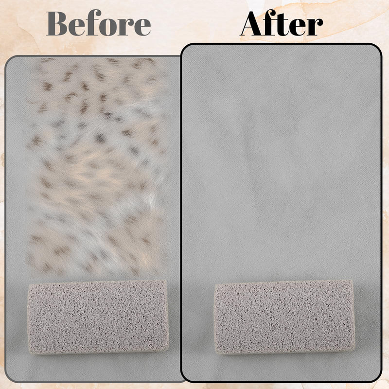 2 Pcs Pet Hair Remover Pumice Dog Cat Hair Stone Quickly Removal Cleaning Pet Fur Stone Reusable Upholstery Cleaner Rock Tool for Car Interior Couch Bedding Carpet Couch Furniture - PawsPlanet Australia