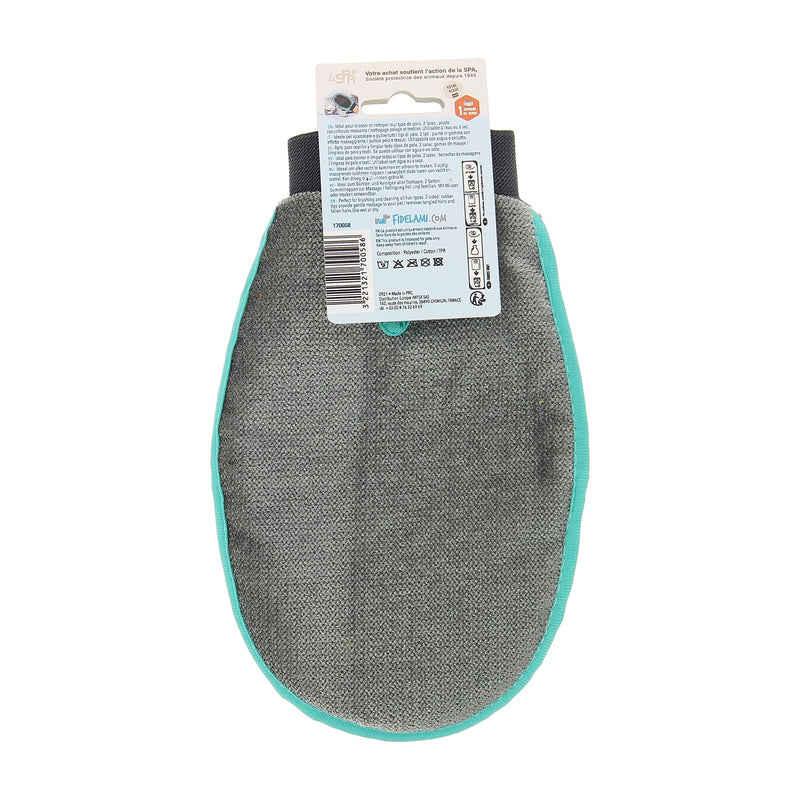2-Sided Pet Grooming Glove, Cleans and Removes Hair