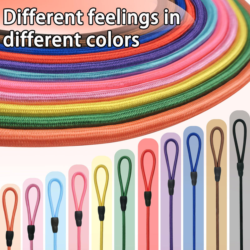 11-Piece Adjustable Dog Slip Leads 11 Colors, Adjustable - Easy On/Off, No Collar Needed, Standalone Use. Matches Outfits/Themes/Weather, High Value for Walking/Training