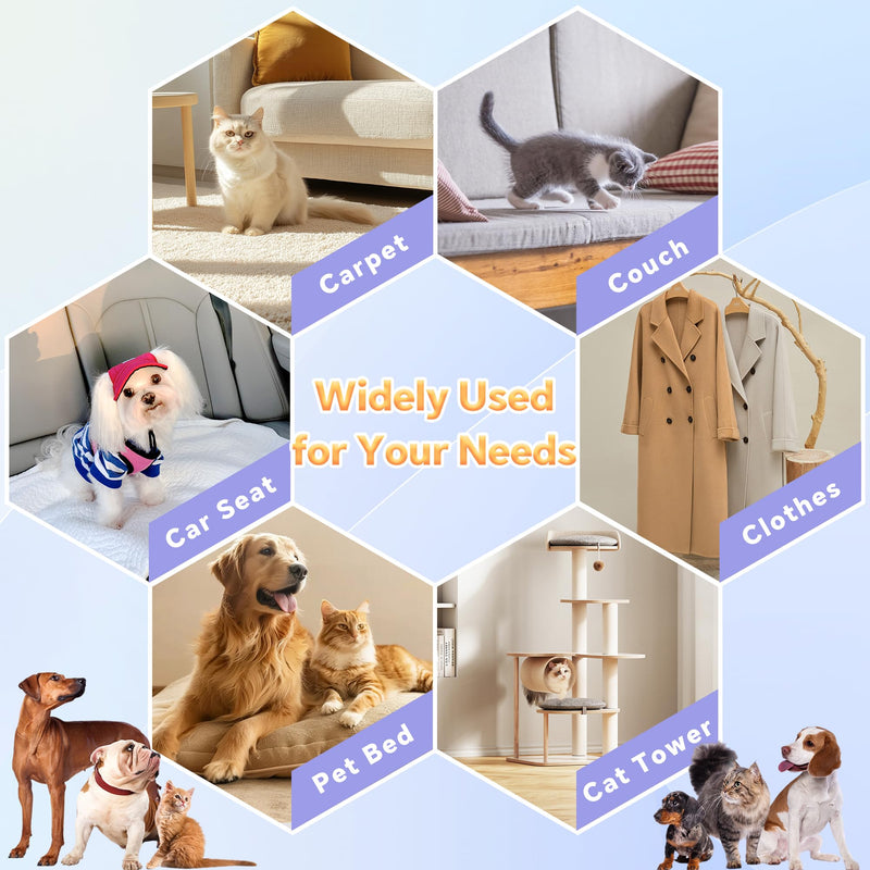4 Pack Pet Hair Removal Tool, Cleaner Pro Pet Hair Remover for Cat and Dog, Reusable Carpet Scraper Lint Remover, Lint Shaver for Couch, Carpet, Clothing, Bedding, Car, Furniture, Pet Towers 4 Packs - PawsPlanet Australia