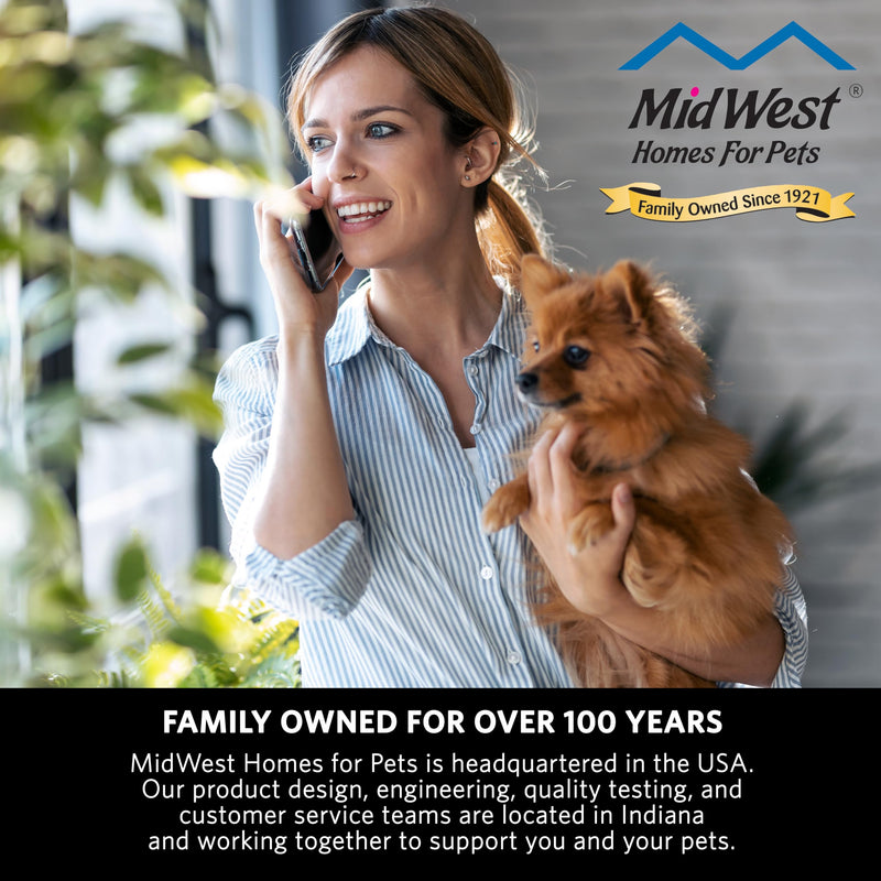 MidWest Homes for Pets Medium Dog Crate Cover, Black Polyester Privacy Kennel Cover Fits Most 30-inch Crates, Machine Washable, Reduces Barking & Chewing - PawsPlanet Australia
