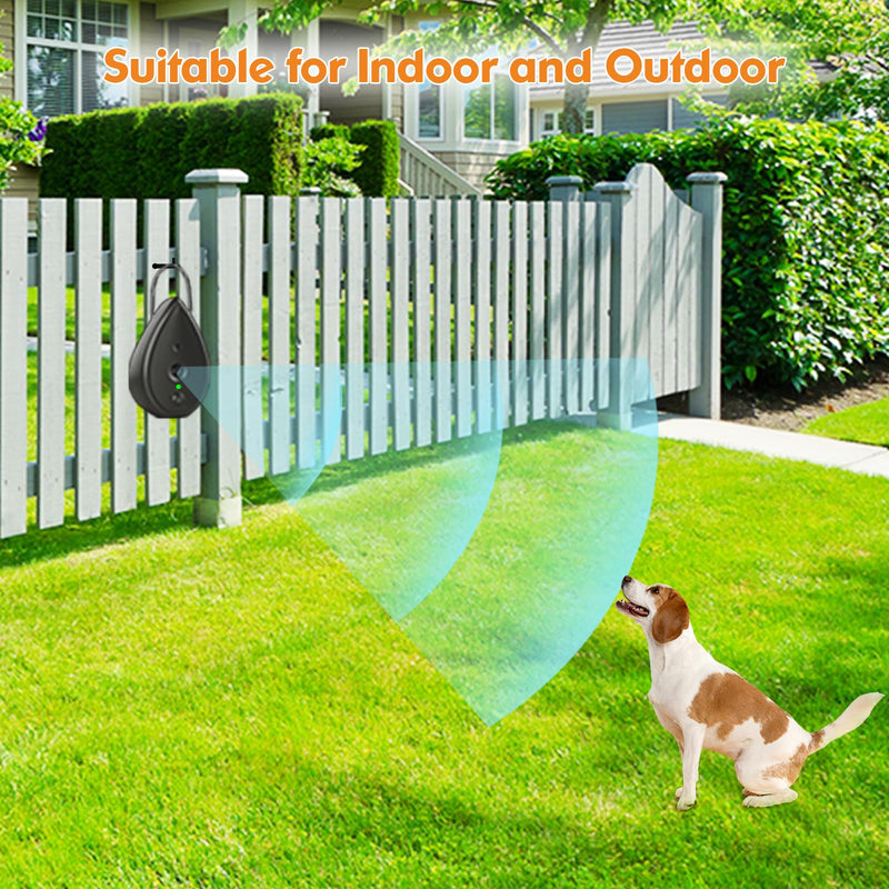 Anti Barking Device for Dogs, Rechargeable Bark Box Ultrasonic Barking Deterrent with 3 Level Modes/Irregular Ultrasound Frequency/Automatically Electronic Dog Whistle Stop Neighbors Dog from Barking Black Anti Barking Device - PawsPlanet Australia