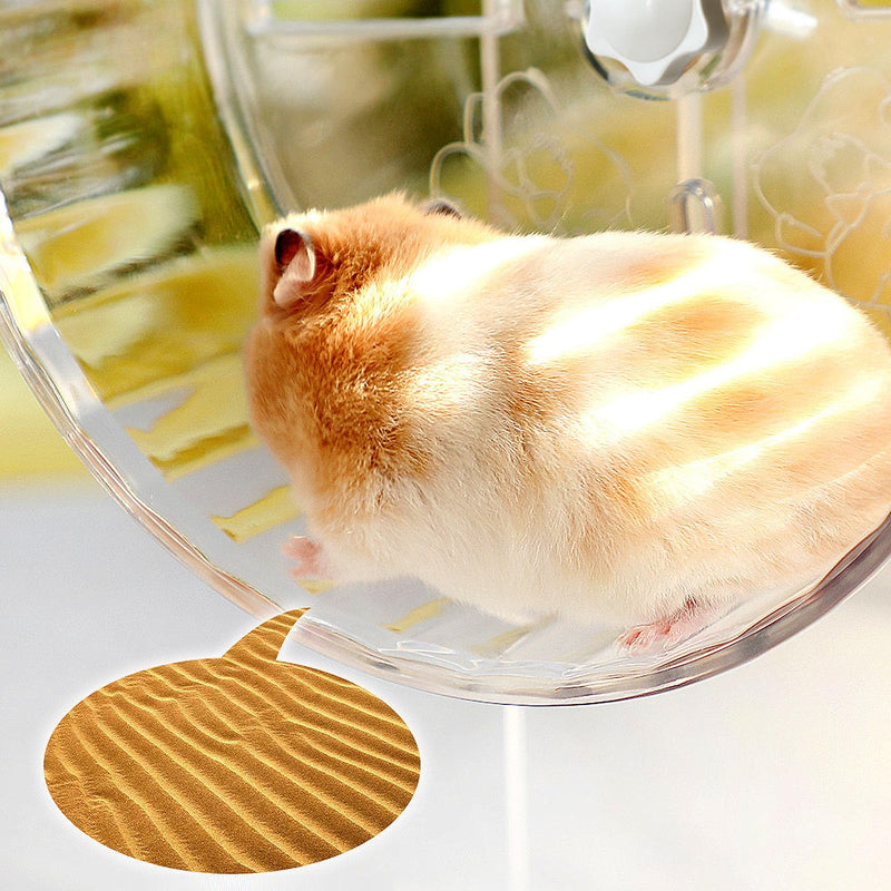 Silent Hamster Wheel, Super-Silent Hamster Exercise Wheels Accessories, Quiet Running Wheels, Adjustable Stand for Hamsters Mice Or Other Small Animals (Ф 7 inch,Transparent) Ф 7 inch Transparent - PawsPlanet Australia