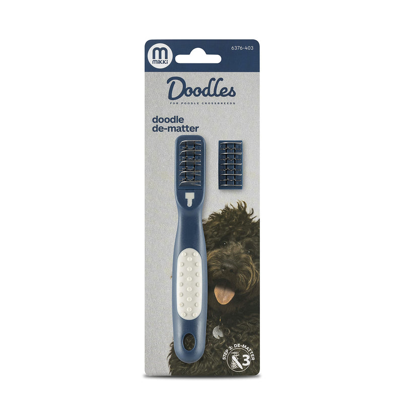 Mikki Doodles Dog Grooming De-Matting Tool, Heat Treated Micro Serrated Blades, Left & Right Hand Use, for Poodle Crossbreeds, One Size De-Matter - PawsPlanet Australia