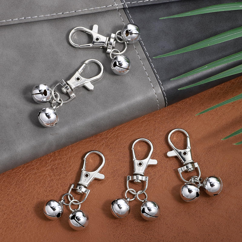 5 PCS Bell for Dog Collar, Silver Bells for Dog Collars, Small Dogs Collar Bell with Lobster Clasps for Dogs and Cats - PawsPlanet Australia