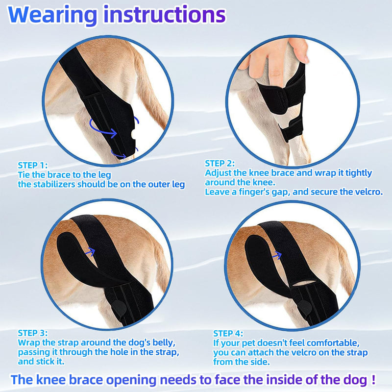 Dog Knee Brace for Support with Cruciate Ligament Injury, Joint Pain and Muscle Sore Size: XXXXL - PawsPlanet Australia
