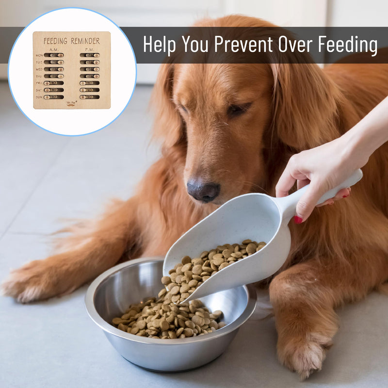 Mr. Pen- Dog Feeding Reminder, Wooden, AM/PM Daily Indication Chart, Pet Feeding Reminder, Dog Feeding Chart, Cat Feeding Chart, Pet Feeding Tracker, Feeding Chart Dog, Dog Feed Tracker - PawsPlanet Australia