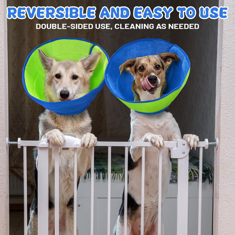 Pet Recovery Collar for Dogs, Soft L Size Recovery Dog Cone Collar, Adjustable Breathable Protective Neck Collar for Large Dogs After Surgery, Prevent Licking Wound Protection