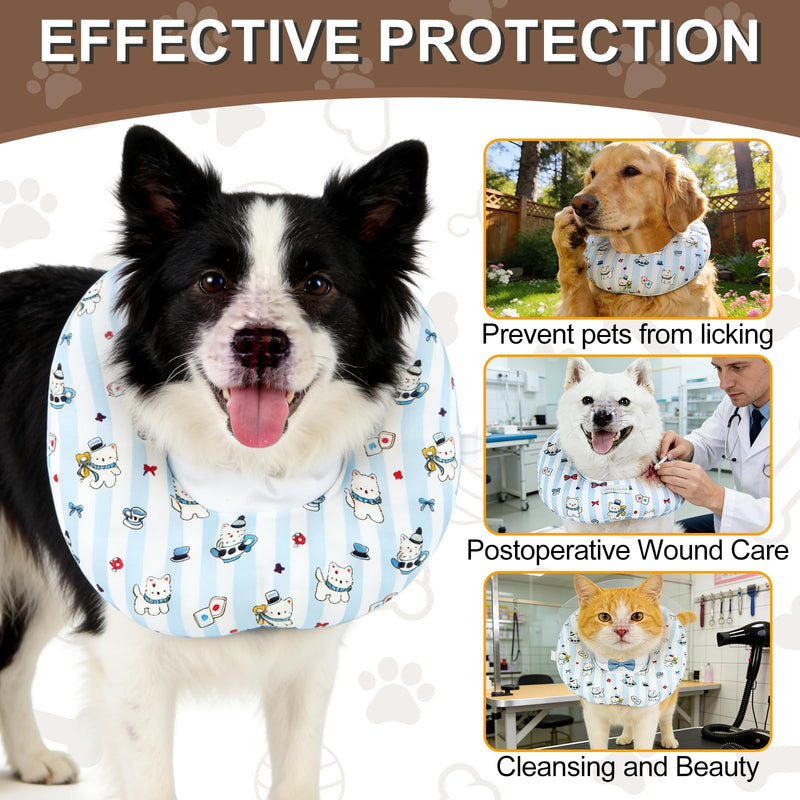 Elizabethan Adjustable Dog Collar, Elizabethan Breathable Cat Collar, Elizabethan Soft Dog Collar for Neck Circumferences Including 27 to 36 cm, Elizabethan Collar Soft Dog