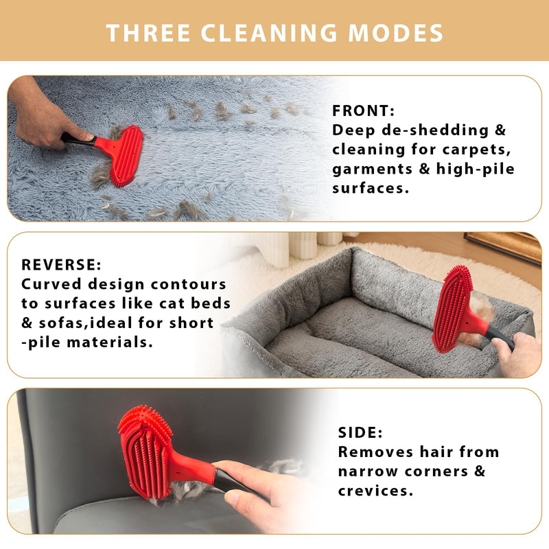 Pet Hair Removal Tool for Dog and Cat,Pet Hair Remover Removes Fur and Lint from Couch,Carpet,Cat Tree Tower Bed,Car Interiors,Rug,Mat,Coat,and Various Furniture,Silicone Material,Reusable 1 Pack - PawsPlanet Australia