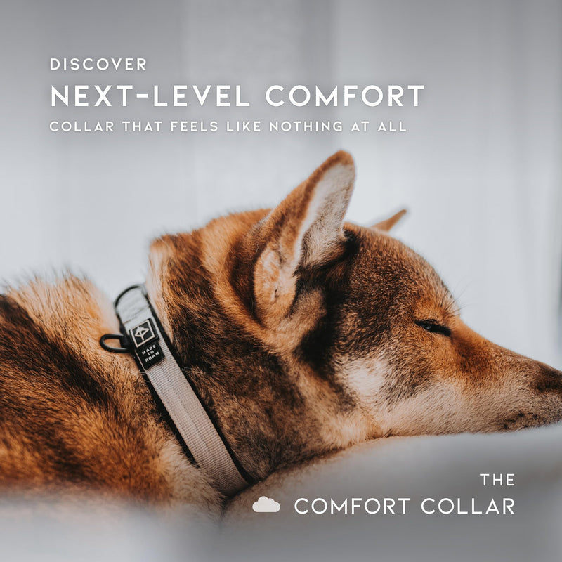 MADE TO ROAM Comfort Collar - Adjustable Nylon Dog Collar with Soft Comfortable Padding, Light Aviation Aluminum Metal Buckle for Small, Medium and Large Dogs (Maine Marina, Size 3) Maine Marina