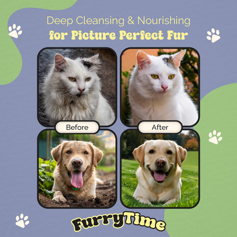 FURRYTIME Pet Cleaning Glove Wipes for Dogs & Cats, 30 Gloves, Hypoallergenic Pet Wipes Disposable No-Rinse Grooming, Extra Thick Bathing Wipes, Pet Dry Cleaning Paws, Coat, Ears, Eye Area, Butt - PawsPlanet Australia