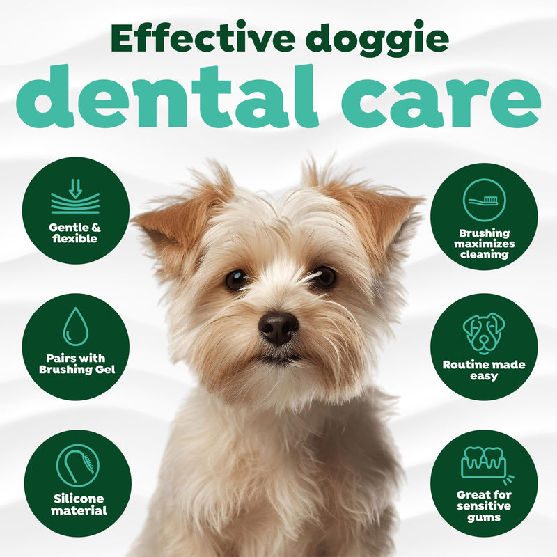 TropiClean Fresh Breath Finger Toothbrushes for Dogs & Puppies | Gentle Soft Toothbrush Alternative for Easy Teeth Cleaning Finger Brushes For Dogs - PawsPlanet Australia